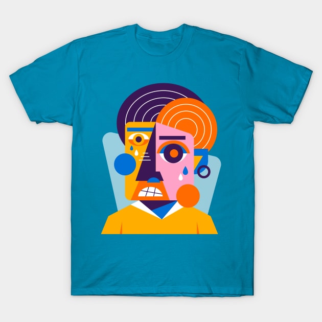 Funny Flat Design T-Shirt by Mako Design 